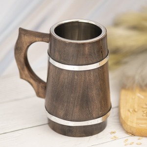 Meilleure vente de tasse en bois faite à la main pour boire du café et du thé disponible en vrac auprès d'un fournisseur indien - Product Image 3