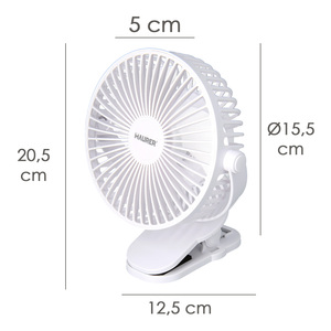 Ventilatore da tavolo con clip O/ 15 cm. Ricaricabile - Product Image 2