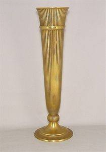 Vente en gros de vase à fleurs de mariage moderne haut de gamme de luxe décoration tube en métal doré avec logo personnalisé centre de table de mariage - Product Image 2