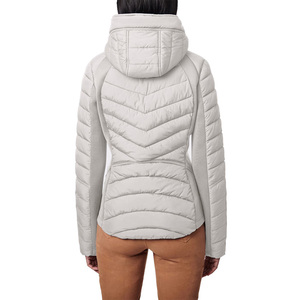 Chaquetas de Invierno Acolchadas para Mujer, con Logotipo Personalizado 2024, Color Sólido, Tejidas, Transpirables y de Alta Calidad - Product Image 3