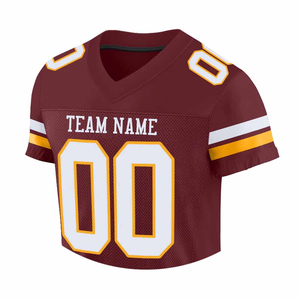 Maillot de football américain personnalisé pour adultes en polyester avec impression de logo sur mesure, tailles plus grandes, ensembles de mode sportive pour fans - Product Image 6