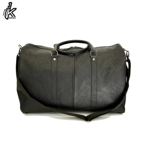 Sac de voyage pour homme en cuir véritable, accessoires élégants, sac à dos vintage en cuir noir imprimé - Product Image 2