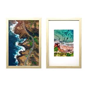 Classical Style 20x30cm Picture <b>Poster</b> <b>Frame</b> Aluminium Wood Imitation Pine Flip Photo <b>Frame</b> for A1 A2 A3 A5 Sizes - Product Image 4
