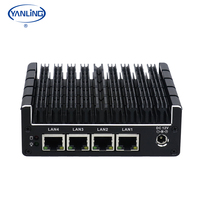Mini PC Pare-feu Industriel NUC-C3L4 Soft Router Quad Core 4 ports LAN PXE Watchdog Msata DDR3L OpenWrt 1 Gbit/s En Stock