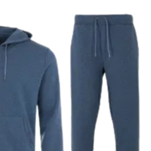 Nouveau survêtement à capuche bleu délavé à l'acide, veste en molleton décontractée pour homme, pantalon de jogging, ensemble streetwear, tenue de sport d'hiver - Product Image 6