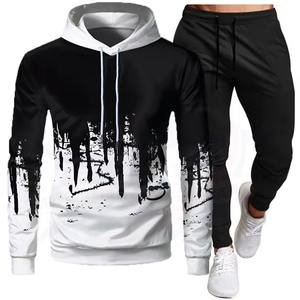 Conjunto de chándal Streetwear Casual Chándal para hombre ODM Oem Nueva llegada de alta calidad Ropa deportiva Jogger Chándal Hombres 2 piezas - Product Image 3