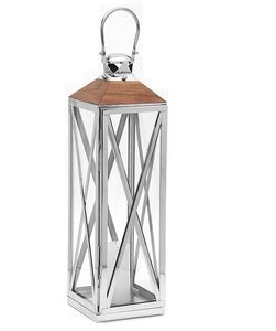 Lanterne à bougie en fer métallique de fantaisie de Noël moderne pour la décoration de la maison et du salon Pot à bougie élégant - Product Image 1