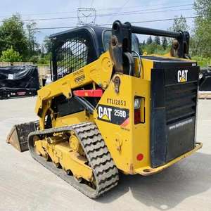 Durable CAT Compact Wheeled Skid <b>Steer</b> Loader 200 Ton Rated Load Caterpillar Engine Moog Bearing Easy Control Industrial Use - Product Image 6