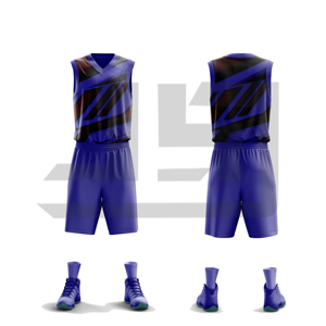 Uniforme de Baloncesto Estampado, Camiseta sin Mangas con Pantalones Cortos a Juego, Ropa Deportiva Ligera de Alto Rendimiento para Jugadores - Product Image 3