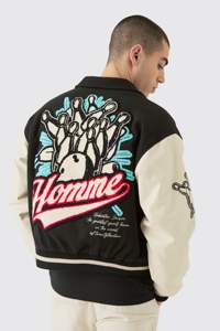 Chaqueta Varsity de Invierno de Alta Calidad con Bordado Personalizado en Colores Sólidos, Fabricada en Pakistán, Precio al por Mayor - Product Image 4