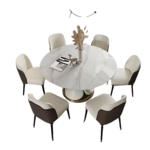Ensemble de table à manger ronde de luxe de qualité supérieure ensemble de salle à manger nordique pour restaurant et café meubles de qualité supérieure à vendre - Product Image 1