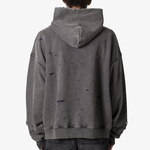 Vente en gros de sweats à capuche vintage personnalisés, sweats à capuche lourds pour hommes en coton éponge française taille plus sweats à capuche pour hommes - Product Image 4