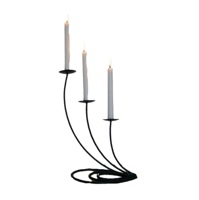 Vente chaude Vintage forgé à la main en fer forgé bougeoir support boucle métal chandelier utilise dans la maison déco et acte religieux