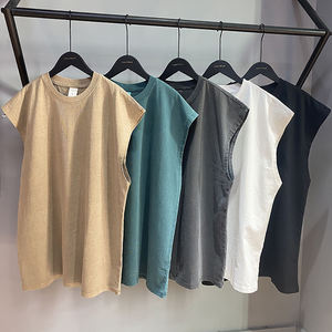 Chalecos sin Mangas para Hombre, Estilo Urbano, Lavado Ácido, Desgastado, Tendencia Streetwear, Venta al Por Mayor, Tallas Grandes - Product Image 2