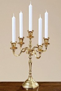 Handmade Luxury Finish Metal <b>Candelabra</b> 5-Candle Decorative Wedding Centerpiece with Candle Jars Wedding Decor - Product Image 6