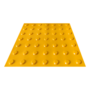 Dalles Tactiles en PVC 40x40cm à Points, Hauteur de Profil 8mm, Surface Gaufrée pour la Signalisation des Personnes Handicapées - Product Image 2