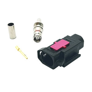 Connecteur Fakra <span class=keywords><strong>femelle</strong></span> noir droit en plastique pour <span class=keywords><strong>antenne</strong></span> radio de voiture, câble RG316 RG174 - Product Image 4