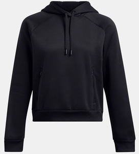 Pull à capuche noir décontracté pour femmes 20%/80% P/C 500 GSM Super peigné Bio lavé pré-rétréci Derby ourlet côtelé Long hiver ODM - Product Image 1