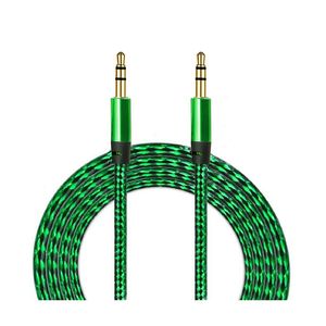 Câble audio tressé Diwu 3,5 mm mâle-mâle 1 m en cuivre pur pour audio professionnel et haut-parleur - Product Image 1