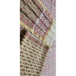 Salwar Kameez 3 pièces en soie Chanderi non cousu, avec dupatta en coton Chanderi, robe ethnique indienne fortement brodée, rose/gris, pour filles - Product Image 4