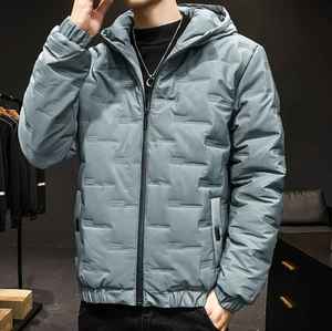 Vente en gros de vestes matelassées personnalisées pour hommes, nouveau design, toile respirante, col montant, vêtements d'hiver avec logo à l'avant, grande taille - Product Image 6