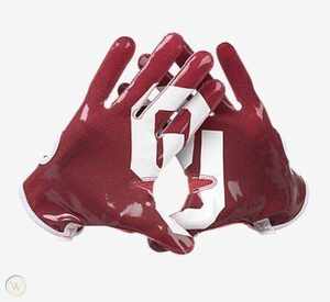 Gants de football américain de style imprimé, nouvelle conception, paume collante, poignet couvert, pour adultes, avec logo personnalisé - Product Image 3