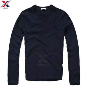 Camiseta de Manga Larga para Hombre, Color Sólido, Tejido Waffle, 100% Algodón, Ecológica, Transpirable, Informal, para Primavera y Otoño, Juvenil - Product Image 6