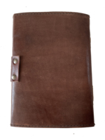 Journal Vintage en Cuir Véritable avec Papier à Bord de Chevauchement Troisième Oeil Grimoire Journal Antique Blank Spell Notebook Hocus Pocus Diary