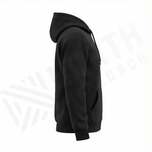 Sweat à capuche oversize en molleton de coton écologique, imprimé et brodé sur mesure, design tendance, mode décontractée pour homme - Product Image 3