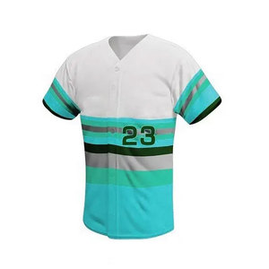 Venta caliente diseño superior al por mayor uniforme de béisbol sublimación personalizada Impresión digital camiseta de béisbol en blanco - Product Image 6