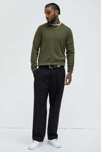 Pull en coton 100% à col rond pour homme, personnalisé, automne-hiver, fabricant de vêtements - Product Image 2