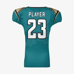 Nueva llegada de alta calidad de fútbol americano Jersey de manga corta de secado rápido Spandex/poliéster transpirable al por mayor - Product Image 2