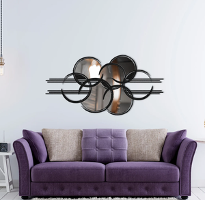 แผ่นกระจกตกแต่งผนังกระจกแฟลตทำจากโลหะและลูกแก้วตกแต่งผนังกระจกอะคริลิค - Product Image 4