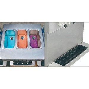 Machine à crème glacée molle de table Kolice ICM-390T, 5 saveurs, 50-55L/H, acier inoxydable, 110/220V, CE ETL - Product Image 6