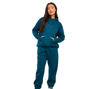 Sweat à capuche décontracté surdimensionné à épaules tombantes, 100 % coton, léger et respirant, avec taille élastique et imprimé numérique uni, grandes tailles - Product Image 3