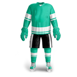 Nouvel arrivage d'ensembles d'uniformes de hockey sur glace Sublimation personnalisée 100% polyester respirant séchage rapide unisexe adulte fabriqué sur mesure au Pakistan - Product Image 6