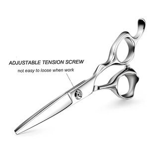 AL07กรรไกรตัดผมมืออาชีพอุปกรณ์ตัดผมพร้อมใบมีดสแตนเลสปลายแหลมสำหรับใช้ในร้านเสริมสวย - Product Image 1