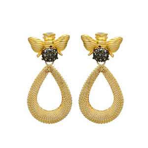 Nouvelle arrivée tête de papillon femme larme boucle d'oreille design - Product Image 1