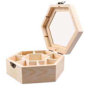 Top Selling 100% Handcraft <b>Wood</b> Gift <b>Box</b> <b>Storage</b> Jewellery <b>Box</b> Cosmetic <b>Box</b> for Christmas Decoration - Product Image 4