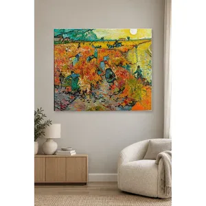 Fida Van Gogh Le vignoble rouge d'Arles Impression sur toile - Product Image 3