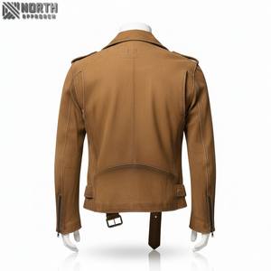 Blouson aviateur en cuir pour homme 100% cuir de vache naturel Veste en cuir véritable Unisexe Hiver Camouflage Moto & Biker Style - Product Image 2