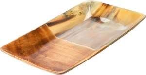 Plateau de service en corne multifonctionnel, plateau en corne fait à la main pour les fruits secs et les noix, plateau de service en corne pour les occasions festives à bas prix - Product Image 2