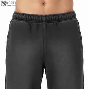 Manufacturer Custom Graphic Streetwear 400gsm Heavyweight Sun Faded Vintage Acid Wash Sweatpants Work <b>Trousers</b> <b>Winter</b> <b>Trousers</b> - Product Image 4