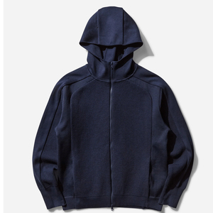 Sweat à capuche zippé respirant pour homme, personnalisé, collection hiver 2025, en polaire polyester à motif uni, avec logo imprimé numériquement, en sergé - Product Image 1