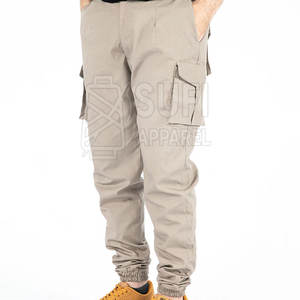 Servicio OEM al por mayor de los hombres casuales rectos de cintura media Joggers pantalones 100% algodón ecológico transpirable mejor precio adulto tamaño - Product Image 1