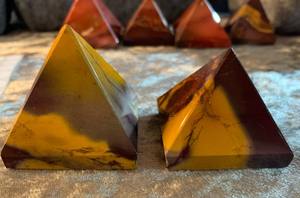 Beautiful Mookaite Jasper Crystal Pyramid Wholesale Polished Semi-Precious Stone Craft for Meditation Healing Sale - Product Image 6