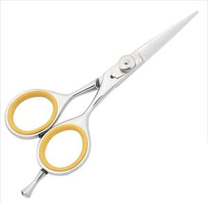 Tijeras de Peluquería Profesionales de Acero Inoxidable con Cuchilla Afilada, Reposa Dedos y Tornillo Ajustable, 4.5 Pulgadas - Product Image 1