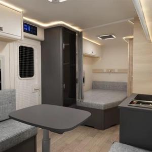 Achetez une mini caravane/camping-car en aluminium pour le camping et les voyages tout-terrain, une remorque polyvalente disponible en stock dès maintenant - Product Image 3