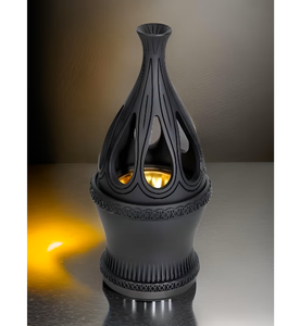 กระถางธูปเคลือบด้วยผงสีดำทำด้วยมือสำหรับเทศกาลรอมฎอน - Product Image 1