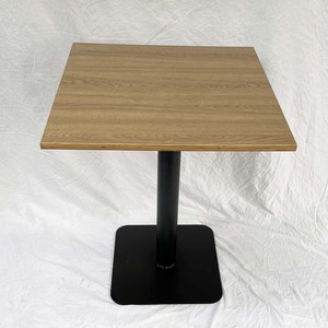 Industrial Design Style Square Coffee Table 2 Comfortable Powder-Coated Iron Chairs <b>Set</b> for Coffee Shops <b>Restaurants</b> CBCF099 - Product Image 3
